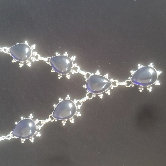 New Iolite 925 Silver Necklace. - Picture 7 of 10